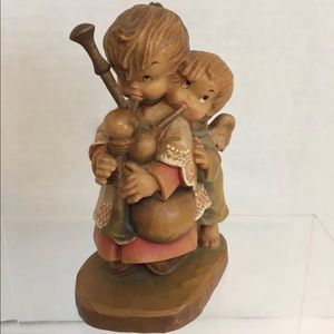 Ferrandiz Bag Piper Boy With Angel Helper 5”